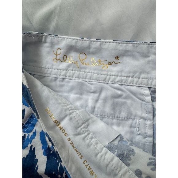 Lilly Pulitzer The Callahan short blue and white size 0 - Picture 4 of 7